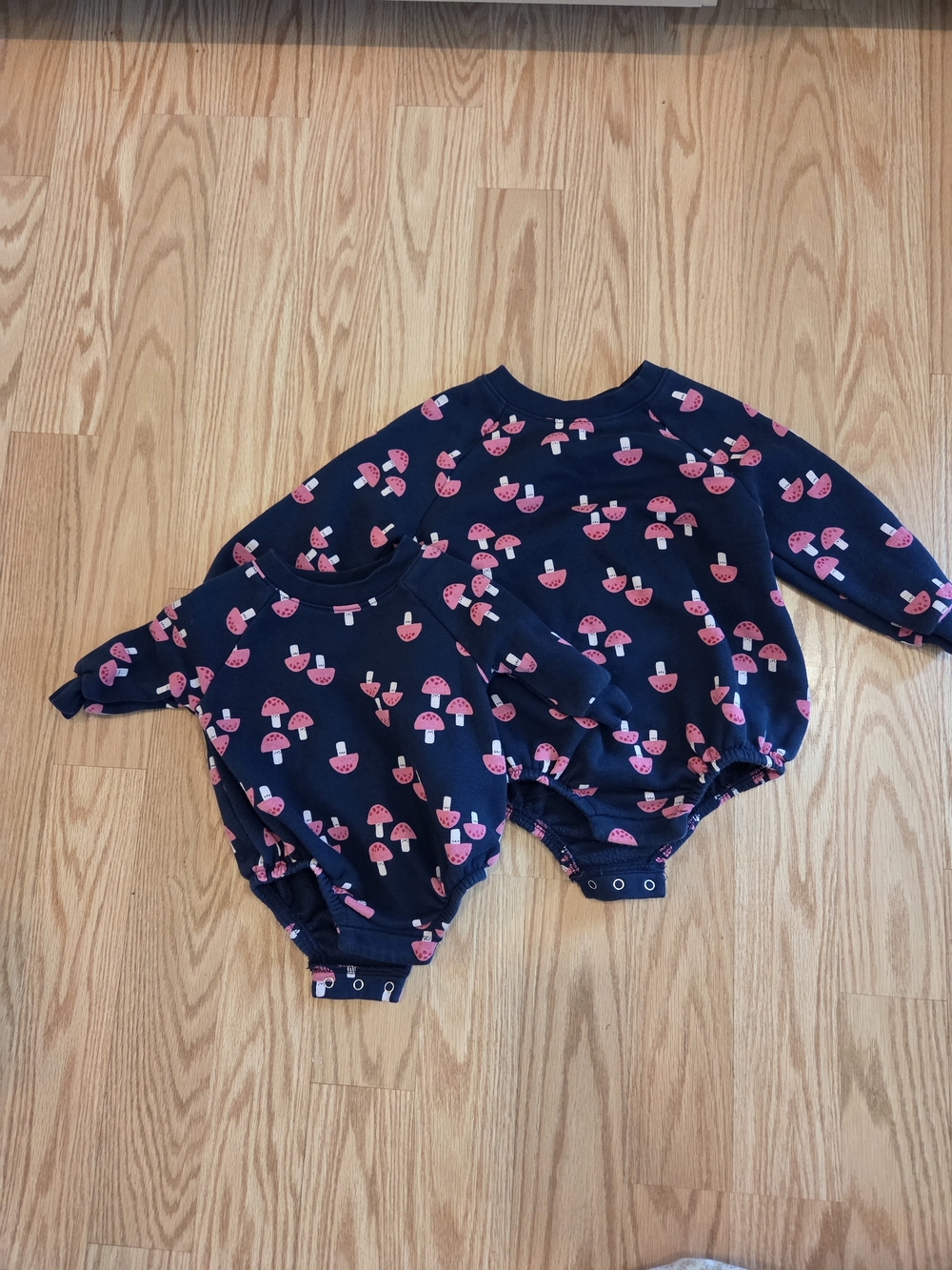 Matching Sweater Bubble Rompers